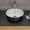 Alfi Brand ALFI brand ABC908 Black & White 15" Round Above Mount Ceramic Sink ABC908 - alternate 4